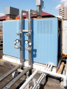 マンションのボイラー設置工事